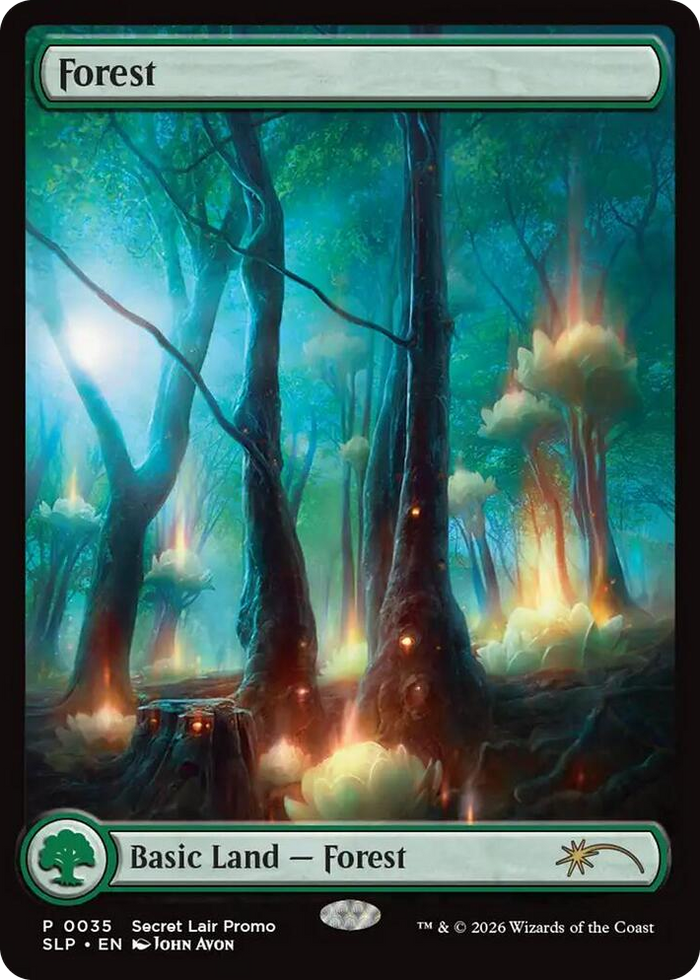 Forest (0035) #35 P - Secret Lair Showdown Pokemon card