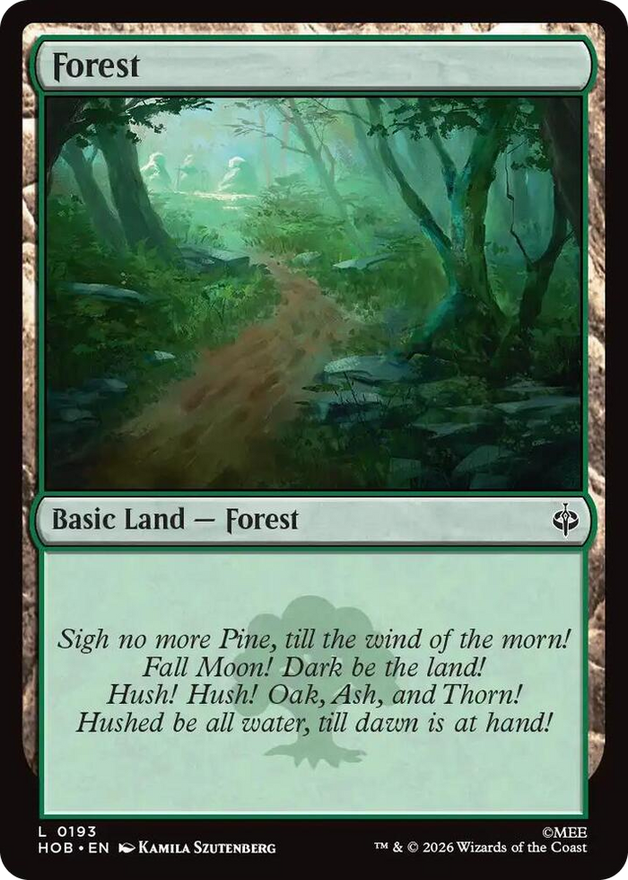 Forest (0193) #193 L - The Hobbit Pokemon card