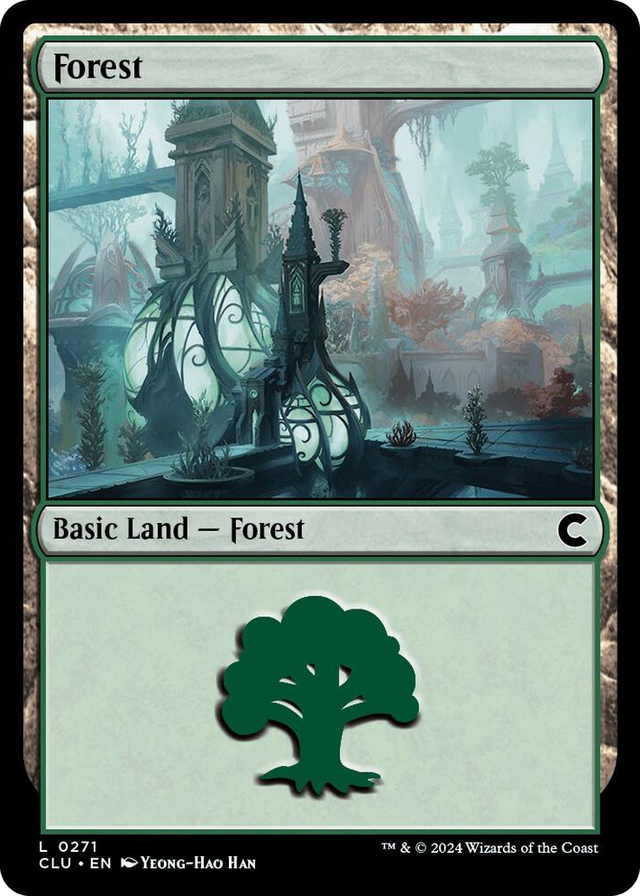 0271 Forest (0271) L Ravnica: Clue Edition