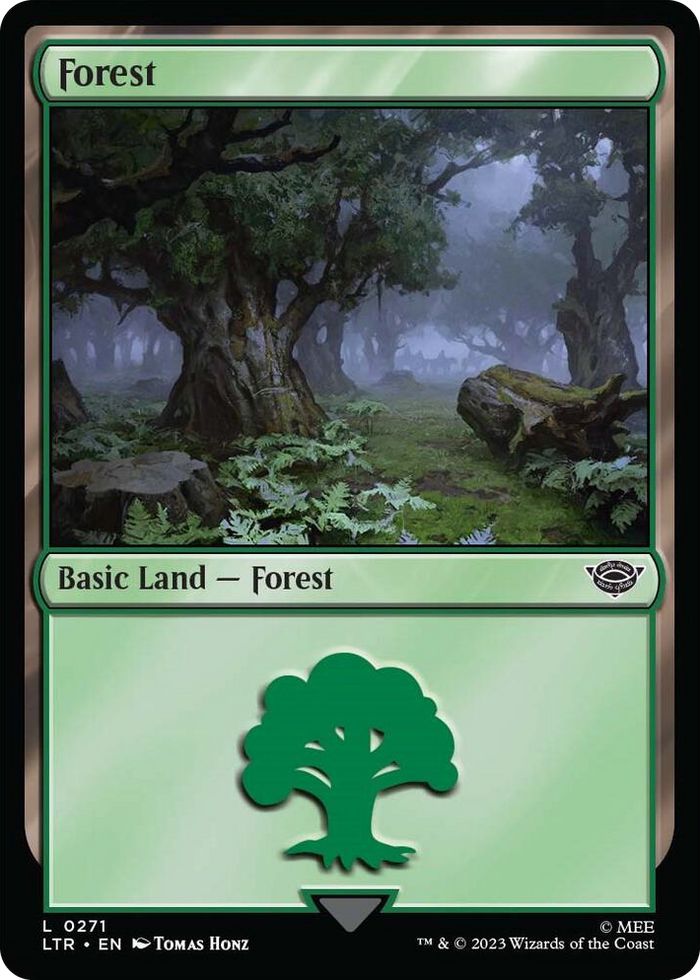 Forest (0271) #271 L - Universes Beyond: The Lord of the Rings: Tales of Middle-earth Pokemon card