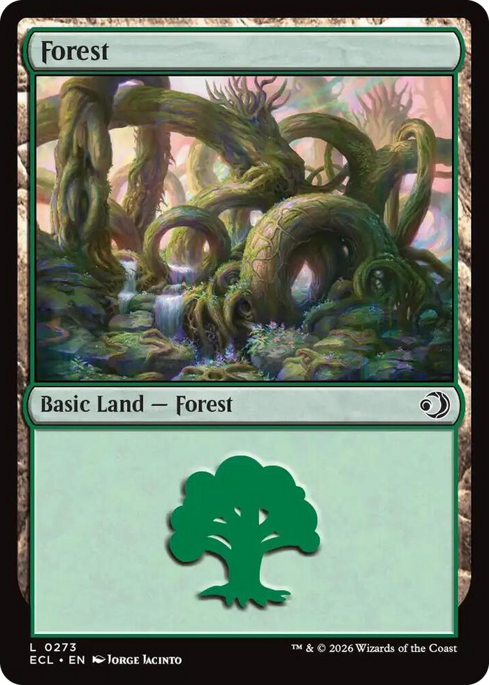 Forest (0273) #273 L - Lorwyn Eclipsed Pokemon card
