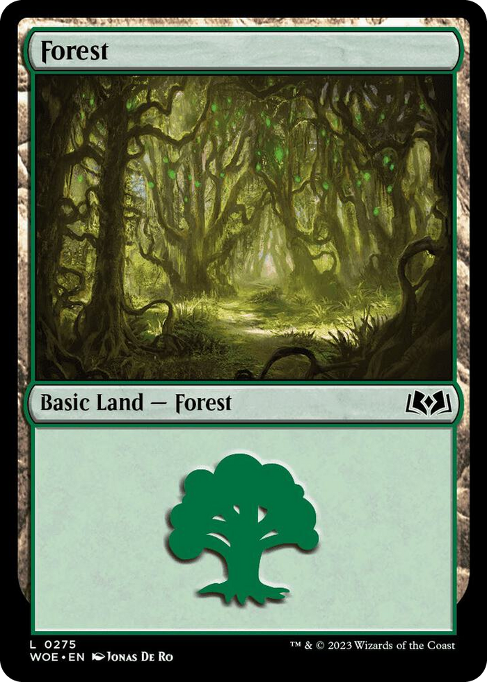 Forest (0275) #275 L - Wilds of Eldraine Pokemon card