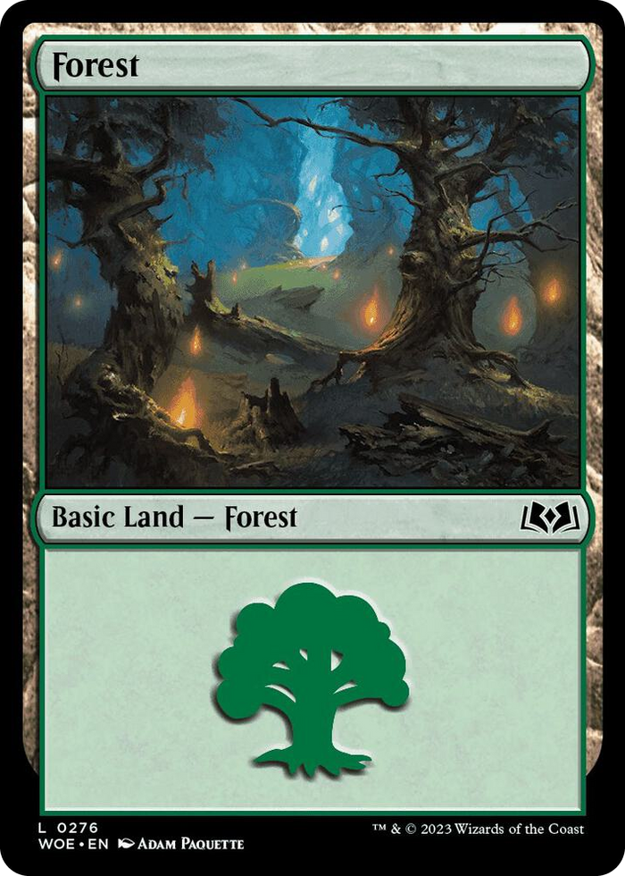 Forest (0276) #276 L - Wilds of Eldraine Pokemon card