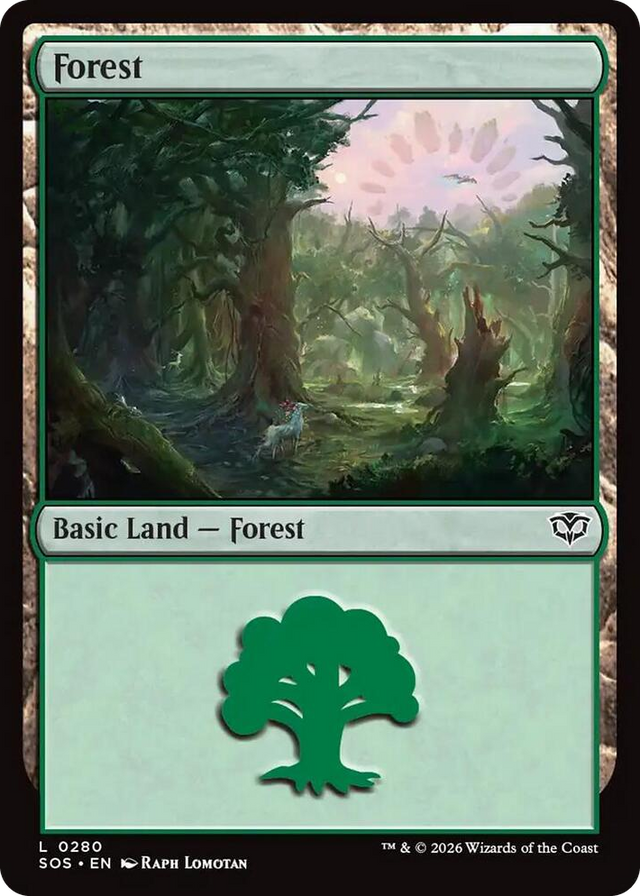 0280 Forest (0280) L Secrets of Strixhaven