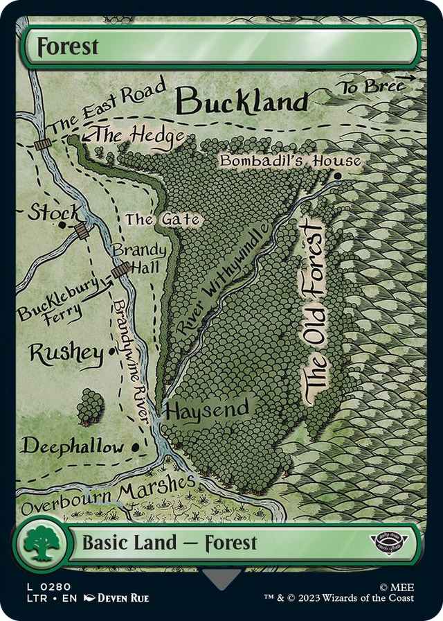 0280 Forest (0280) L Universes Beyond: The Lord of the Rings: Tales of Middle-earth