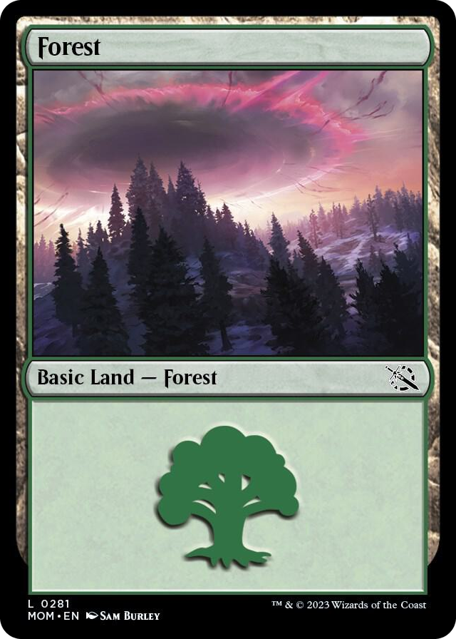 Forest (0281) #281 L - March of the Machine Pokemon card