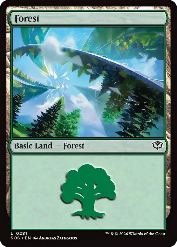 Forest (0281) #281 L - Secrets of Strixhaven Pokemon card