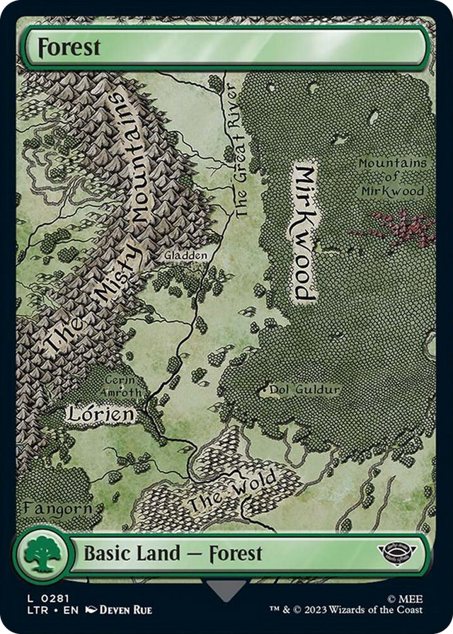 0281 Forest (0281) L Universes Beyond: The Lord of the Rings: Tales of Middle-earth
