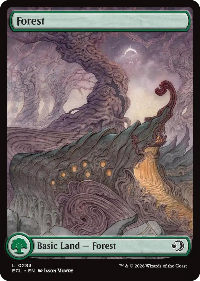 Forest (0283) #283 L - Lorwyn Eclipsed Pokemon card