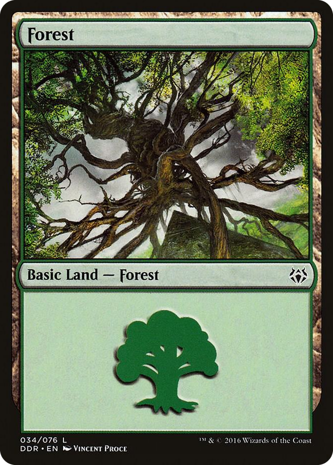 Forest (034) #34 L - Duel Decks: Nissa vs. Ob Nixilis Pokemon card