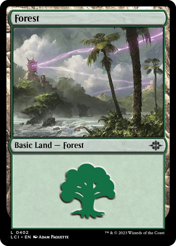 Forest (0402) #402 L - The Lost Caverns of Ixalan Pokemon card