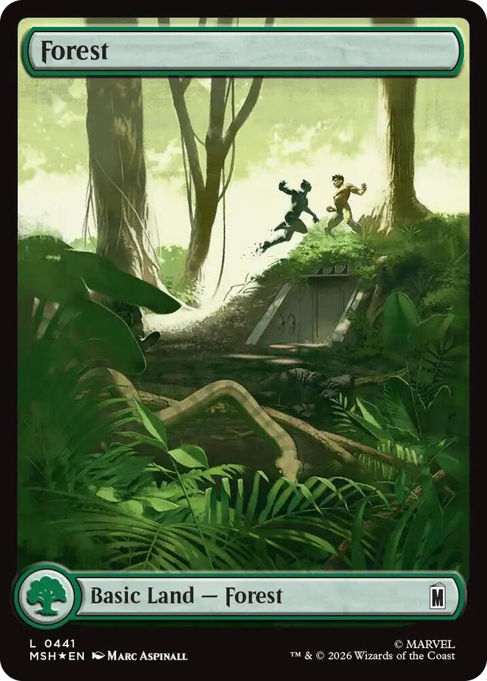 0441 Forest (0441) (Surge Foil) L Marvel Super Heroes