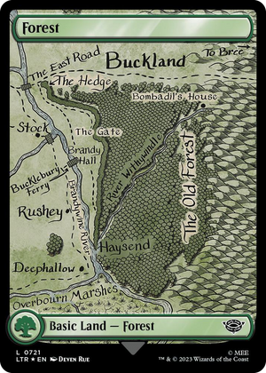 0721 Forest (0721) (Surge Foil) L Universes Beyond: The Lord of the Rings: Tales of Middle-earth