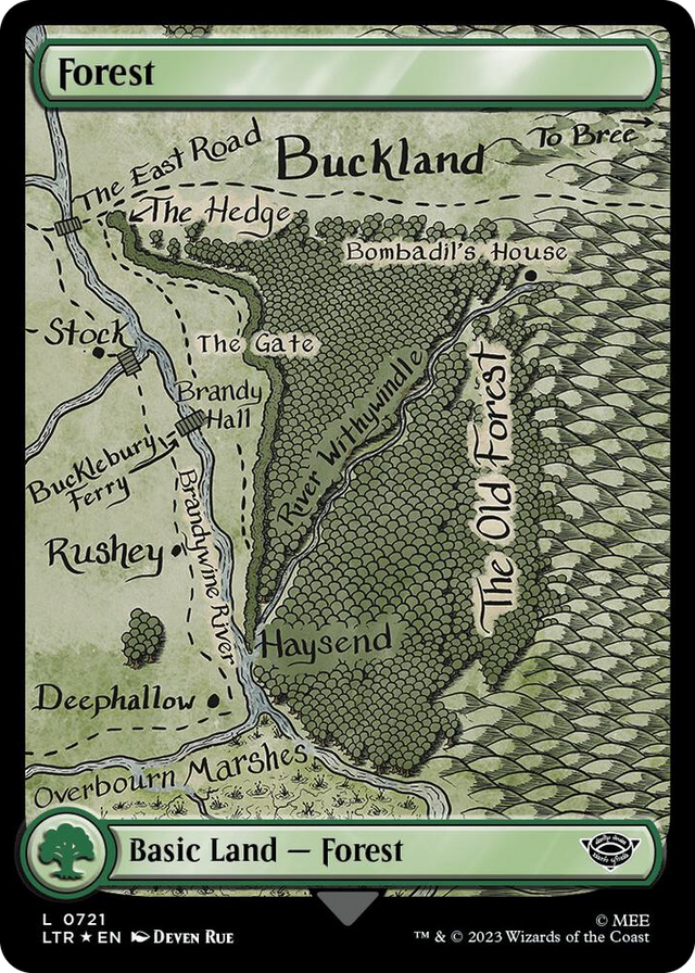 0721 Forest (0721) (Surge Foil) L Universes Beyond: The Lord of the Rings: Tales of Middle-earth