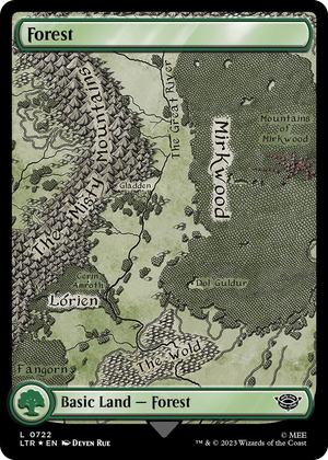 0722 Forest (0722) (Surge Foil) L Universes Beyond: The Lord of the Rings: Tales of Middle-earth