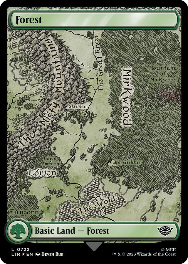 0722 Forest (0722) (Surge Foil) L Universes Beyond: The Lord of the Rings: Tales of Middle-earth