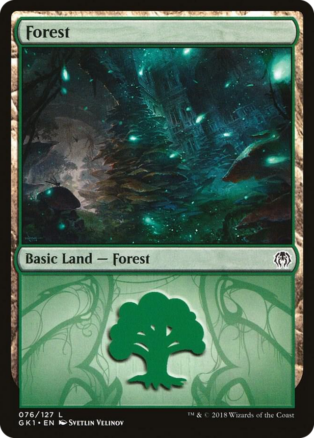 0076 Forest (076) L Guilds of Ravnica: Guild Kits