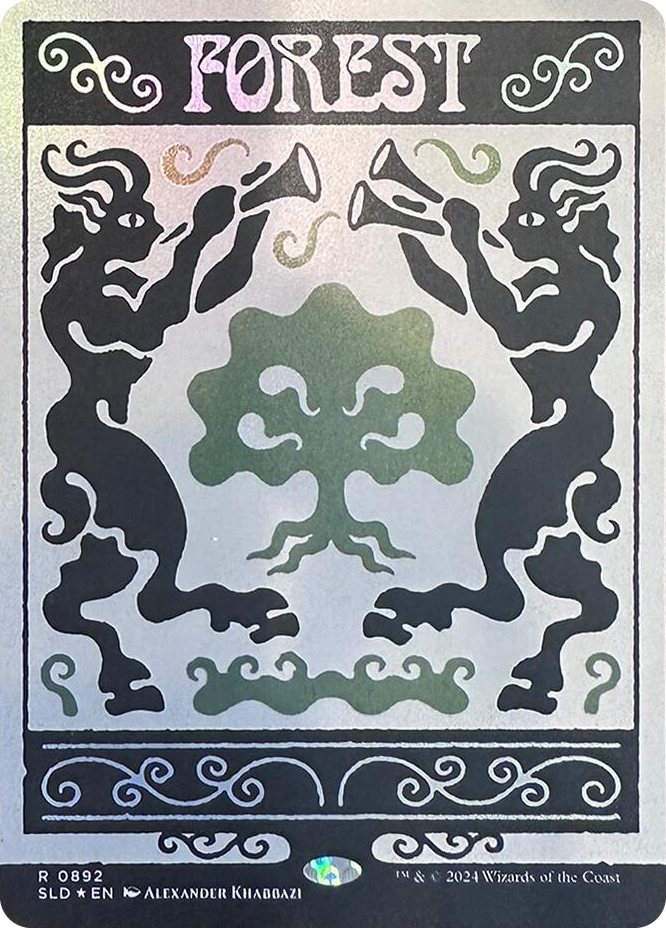 Forest (0892) (Rainbow Foil) #892 R - Secret Lair Drop Series Pokemon card