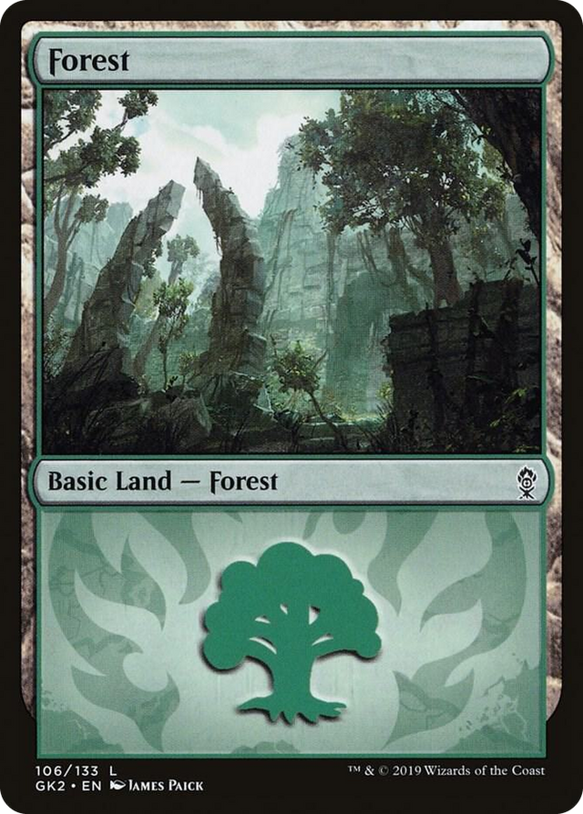 0106 Forest (106) L Ravnica Allegiance: Guild Kits
