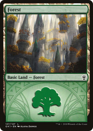 0127 Forest (127) L Guilds of Ravnica: Guild Kits