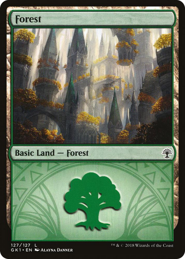 0127 Forest (127) L Guilds of Ravnica: Guild Kits