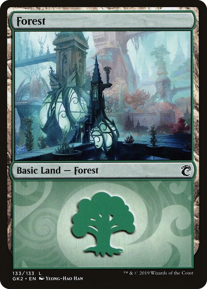 0133 Forest (133) L Ravnica Allegiance: Guild Kits
