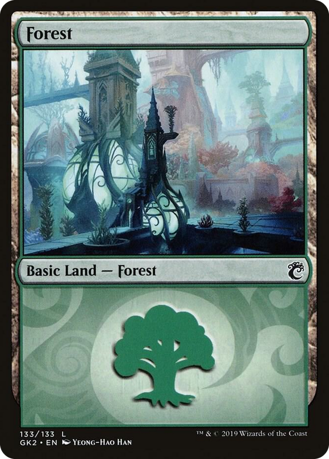 0133 Forest (133) L Ravnica Allegiance: Guild Kits
