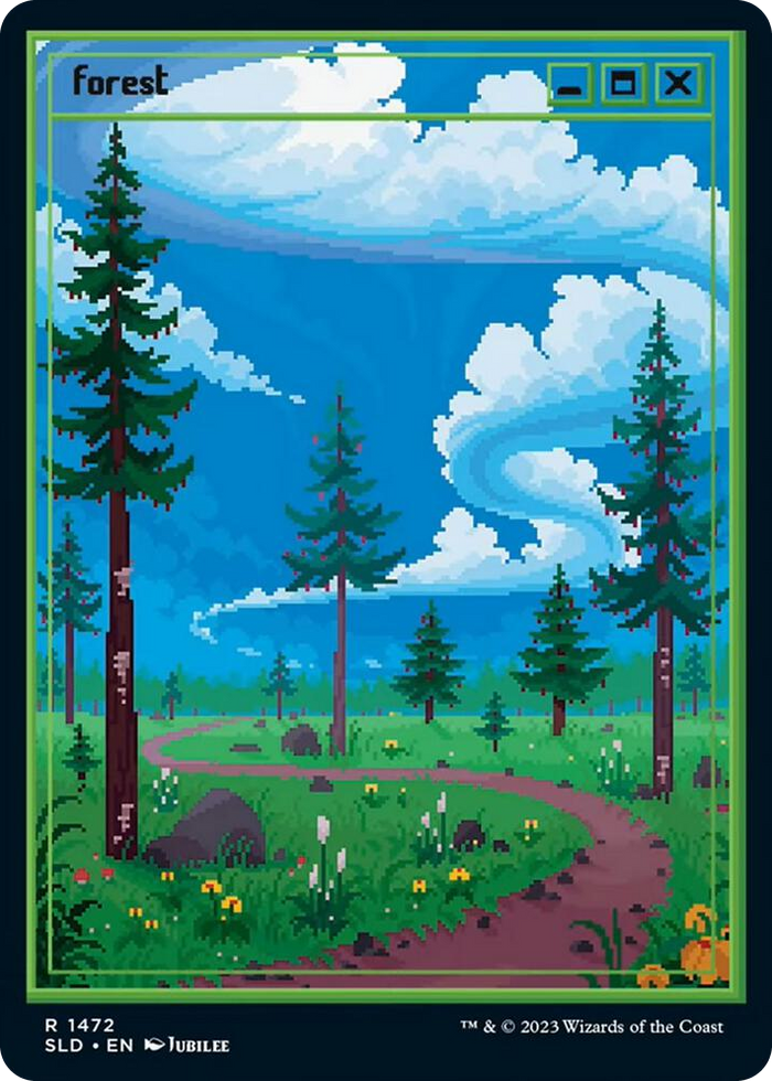Forest (1472) #1472 R - Secret Lair Drop Series Pokemon card