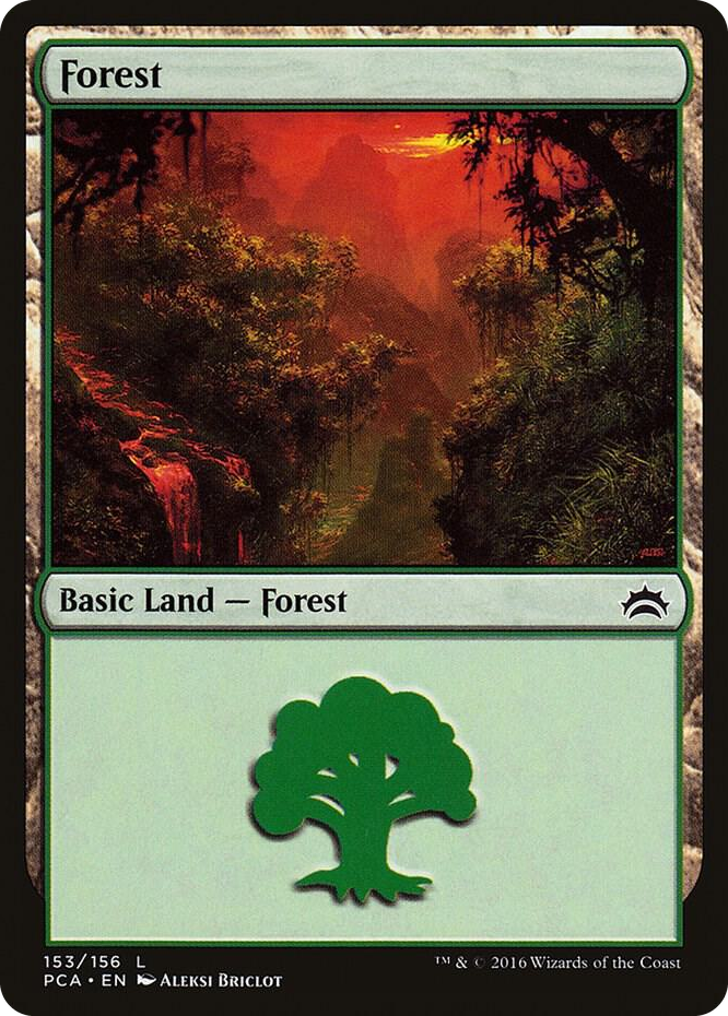 Forest (153) #153 L - Planechase Anthology Pokemon card