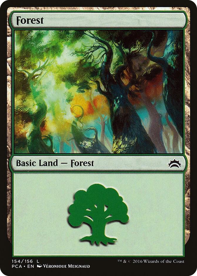 Forest (154) #154 L - Planechase Anthology Pokemon card