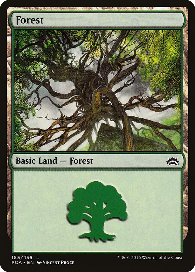 Forest (155) #155 L - Planechase Anthology Pokemon card