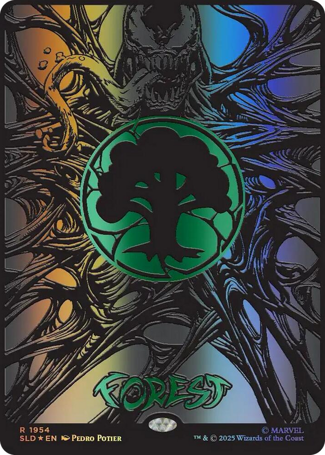1954 Forest (1954) (Raised Foil) R Secret Lair Drop Series