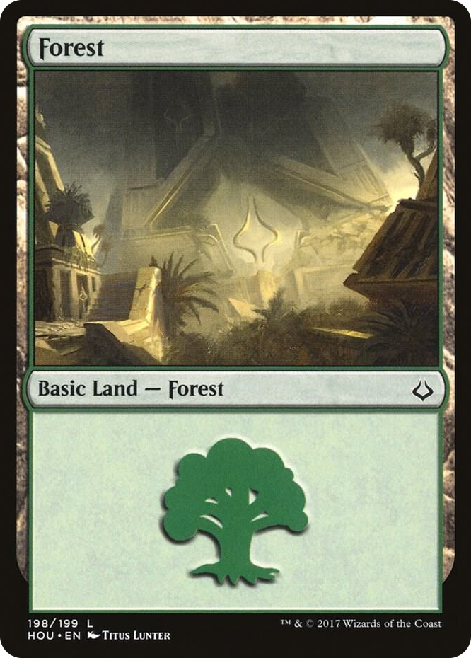 Forest (198) #198 L - Hour of Devastation Pokemon card