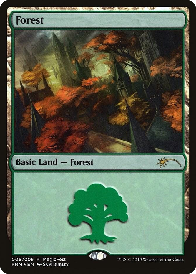 0006 Forest (2019) L MagicFest Cards