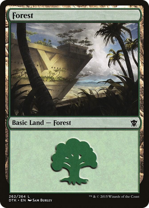 0262 Forest (262) L Dragons of Tarkir