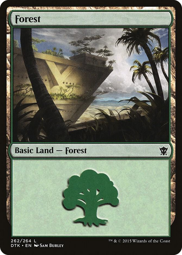 0262 Forest (262) L Dragons of Tarkir
