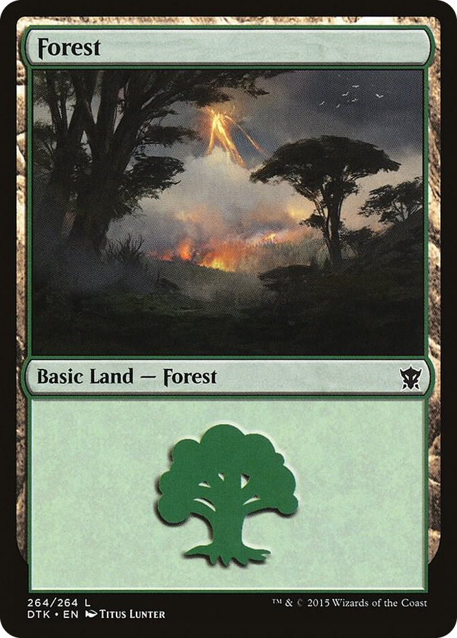0264 Forest (264) L Dragons of Tarkir