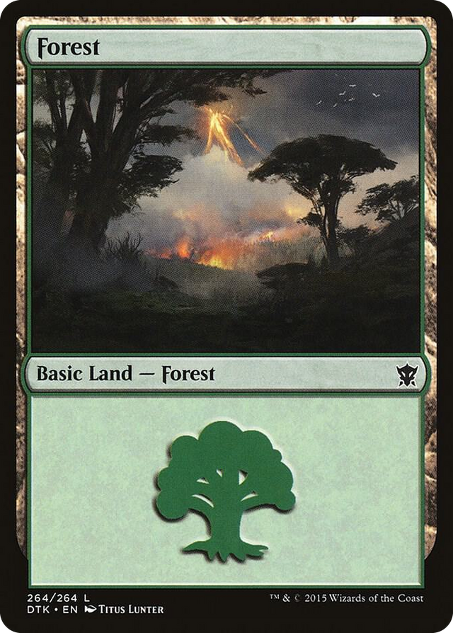 0264 Forest (264) L Dragons of Tarkir