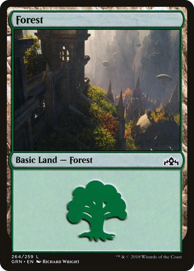 0264 Forest L Guilds of Ravnica
