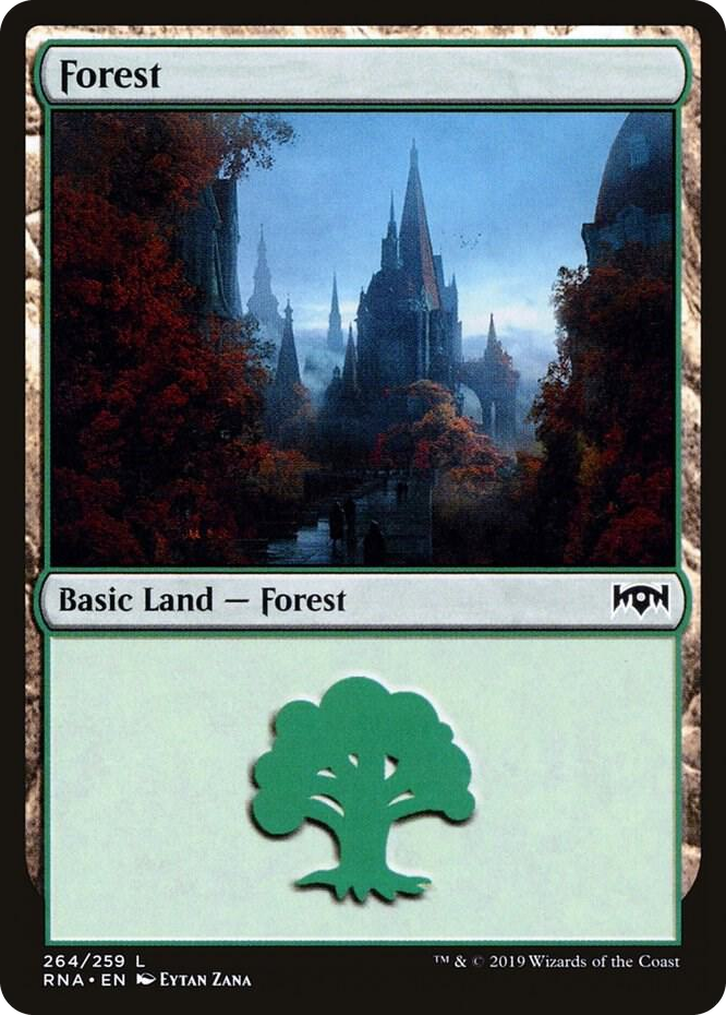 0264 Forest L Ravnica Allegiance