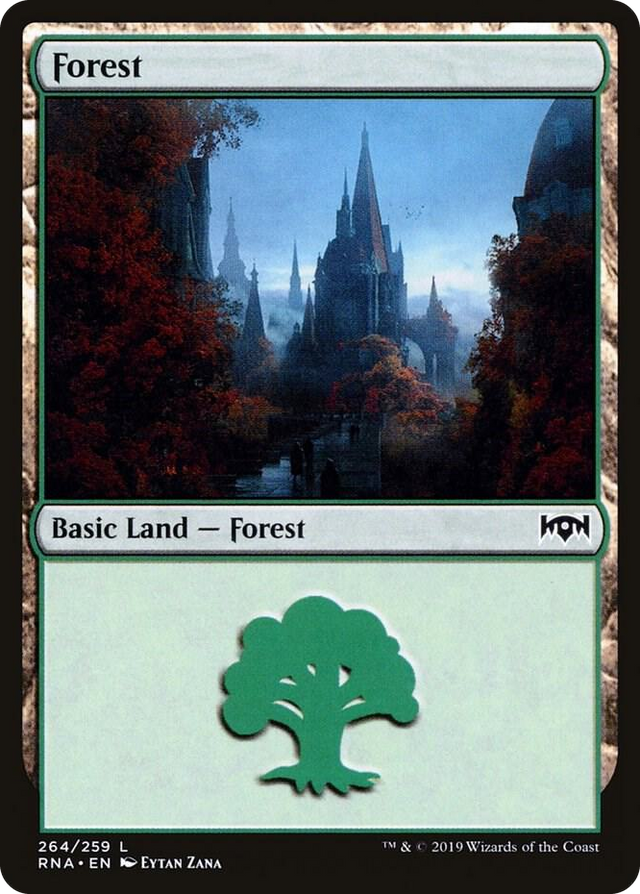 0264 Forest L Ravnica Allegiance