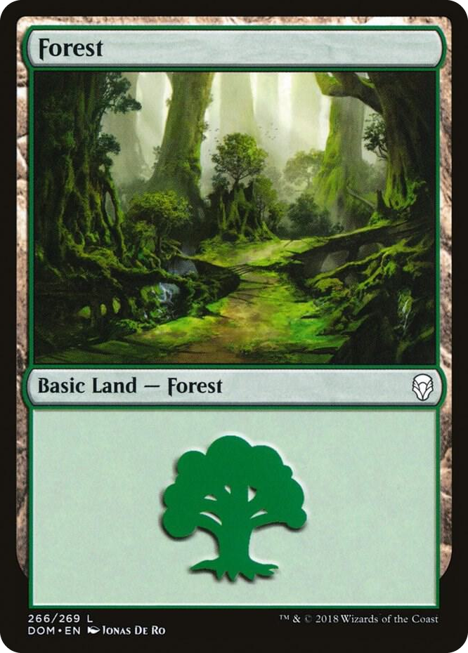 0266 Forest (266) L Dominaria