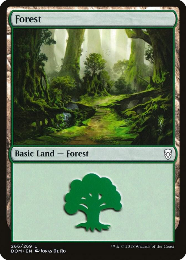 0266 Forest (266) L Dominaria