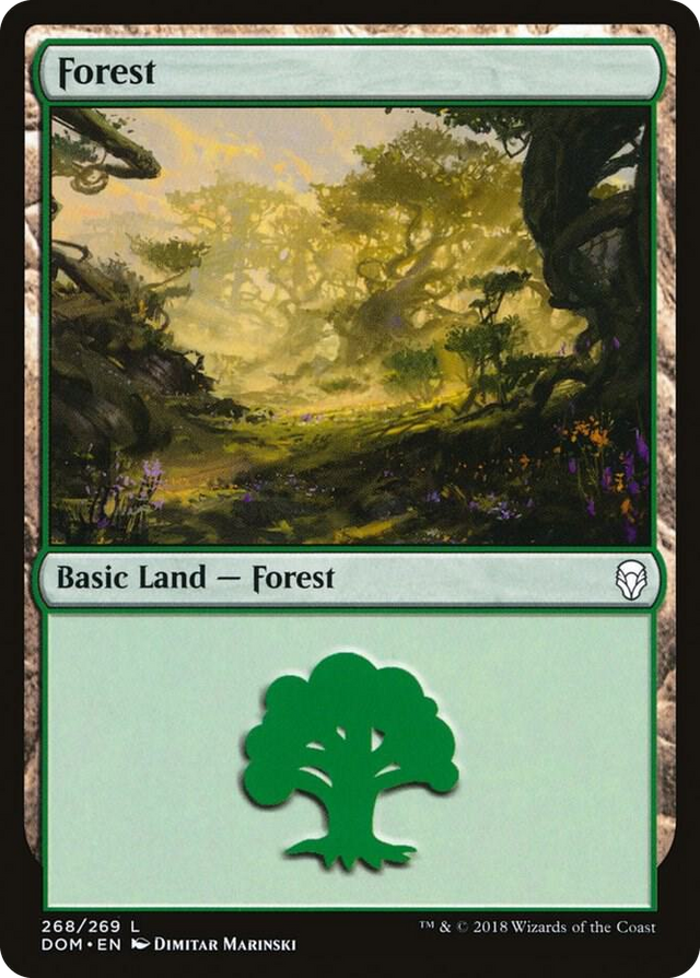 0268 Forest (268) L Dominaria