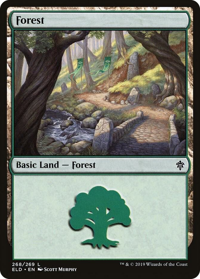 0268 Forest (268) L Throne of Eldraine