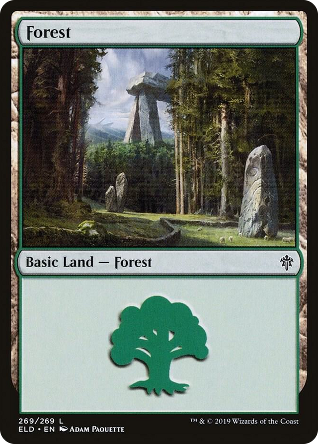 0269 Forest (269) L Throne of Eldraine