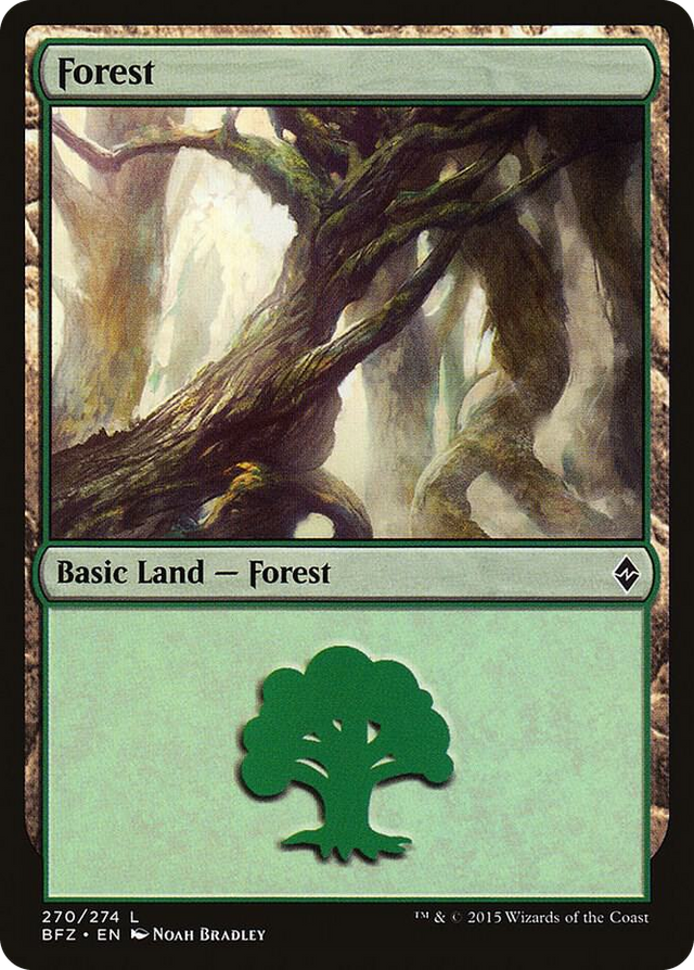 0270 Forest (270) L Battle for Zendikar