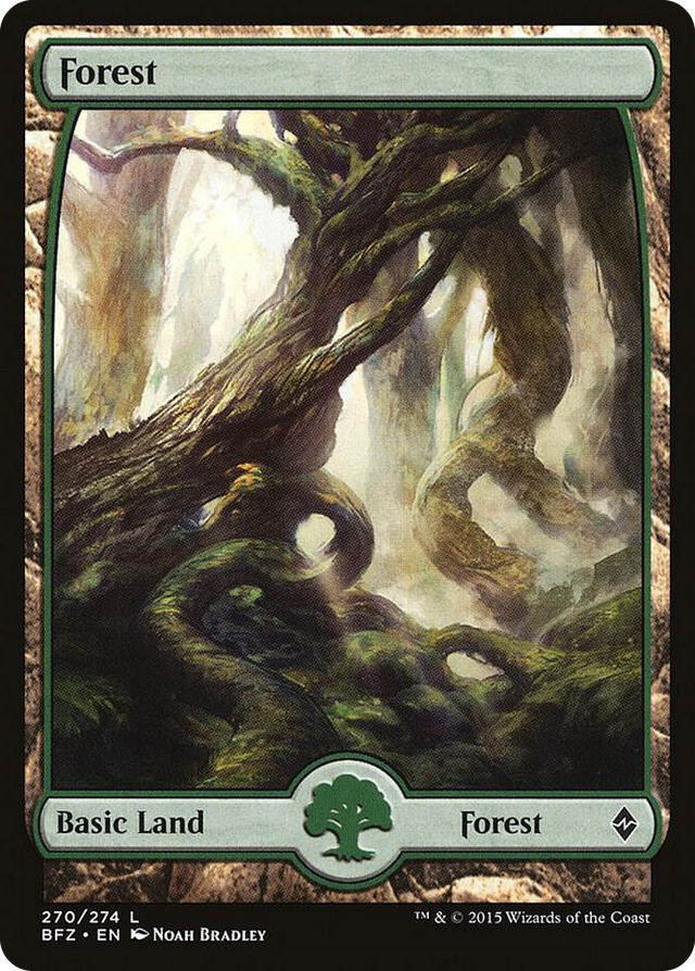 0270 Forest (270) - Full Art L Battle for Zendikar