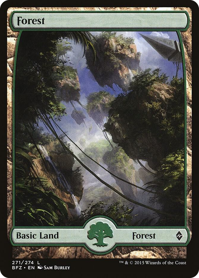 Forest (271) - Full Art #271 L - Battle for Zendikar Pokemon card