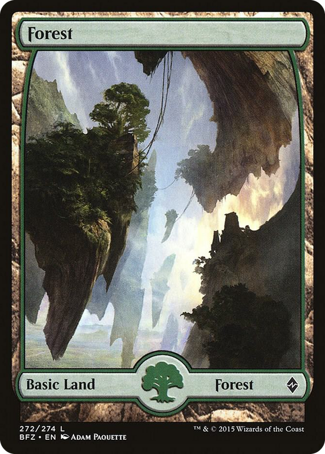0272 Forest (272) - Full Art L Battle for Zendikar
